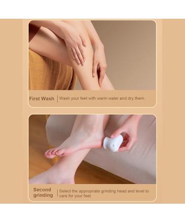 Electric Foot Callus Remover with Dust Suction System Rechargeable Portable Pedicure Tool for Dead Skin Detachable Washable Emery Grinding Head Effective Dead Skin Removal - Buy Online on GoSupps.com