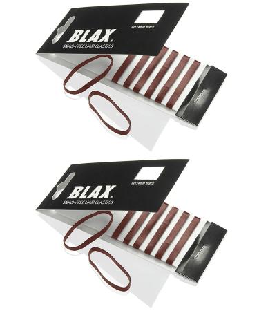 Blax BROWN Hair Elastics 4mm 8 count (2-pack)
