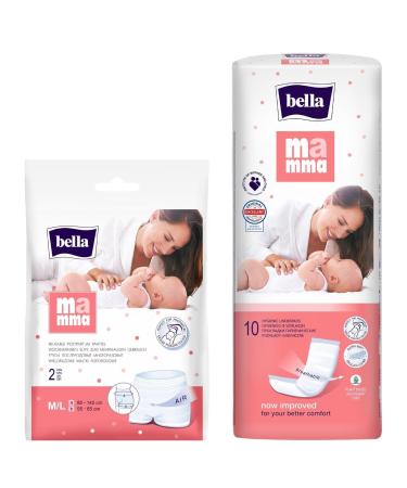bella Mamma postpartum women (size M/L 6 briefs & 60 pcs. fleece pads) postpartum pads in a set