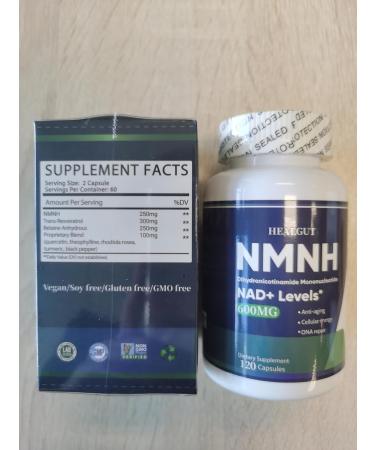 HEALGUT Pure NMNH(Dihydronicotinamide mononucleotide) Premium NAD Supplement - Buy Online on GoSupps.com