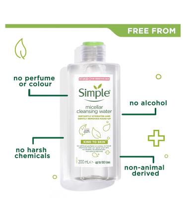 Simple Micellar Water 200 ml - Gentle Cleansing for All Skin Types | Buy Online Internationally - Buy Online on GoSupps.com