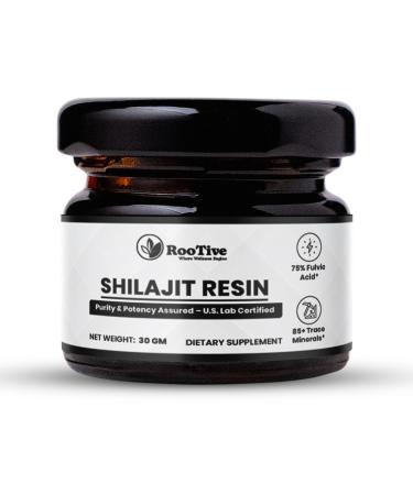 ROOTIVE Himalayan Shilajit Resin | Gold Grade | 400mg High Potency | 75 Servings | 75%+ Fulvic Acid & 85+ Trace Minerals | Energy Stamina & Vitality for Men & Women