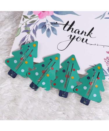 Frcolor 12-Piece Christmas Hair Clips | No-Slip Metal Snap Clips for Baby & Toddler Girls - Snowman & Santa Designs - Buy Online on GoSupps.com