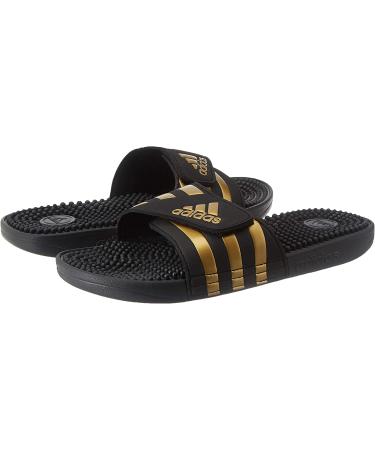 Adidas Adissage Slides Sandal - Unisex | Black/White | Size 11W/10M - Buy Online on GoSupps.com