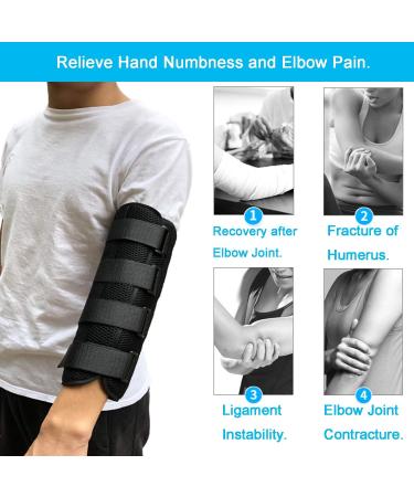 Elbow Brace Splint for Ulnar Nerve Entrapment & Cubital Tunnel - Adjustable Nighttime Support (L/XL) - Buy Online on GoSupps.com