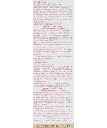Clarins DOUBLE SERUM 30 ML 30 ml (Pack of 1) - Buy Online on GoSupps.com