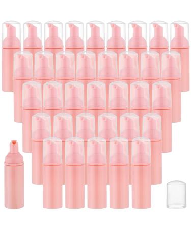 36 pcs 2oz Empty Foam Soap Dispensers Bottle Lash Cleanser Bottles Refillable Cleaning for Shampoo Lotion Hand Sanitizer Cosmetics Castile BPA-Free Pink
