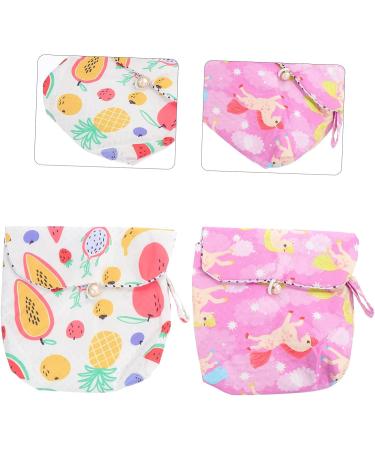 Healvian Women's Wallets Set with Napkin Storage Bags - Menstrual Pad Pouch and Tampons Holder - Cotton Linen Storage Bag for Pads - Buy Online on GoSupps.com