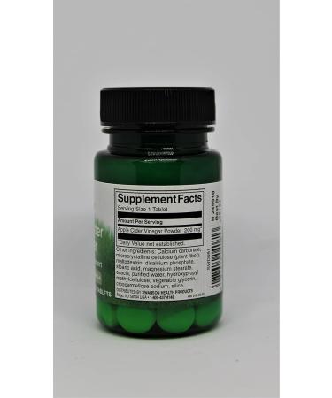 Swanson Double-Strength Apple Cider Vinegar 200mg - 30 Chewable Tabs for Digestive Health | Buy Internationally - Buy Online on GoSupps.com