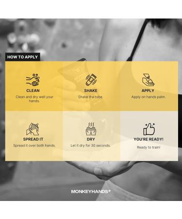 Monkeyhands Hydro Grip Booster - Repairing and Moisturizing Hand Cream - Nourishing Formula for Dry and Cracked Hands - Vegan Paraben and Petrolate Free - 50 ml - Buy Online on GoSupps.com