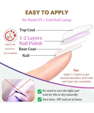 Glitter Nail Polish Set - Sparkly Nail Varnish Sets - 60 Second Nail Varnish Quick Dry - Shiny Flash Pink Purple Gold Red Nail Polish Breathable Long Lasting for Nail Salon at Home Glitter Red - Buy Online on GoSupps.com