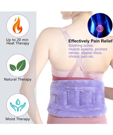 SuzziPad Microwavable Heating Pad for Back Pain Relief - Lumbar, Waist, Stomach, Neck, Shoulders - Moist Heat Wrap for Cramps - Warm/Cold Compress - Buy Online on GoSupps.com