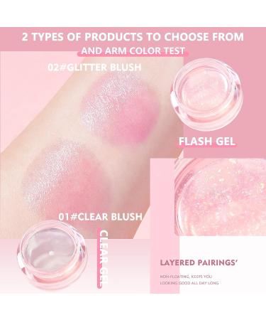 Glitter Color Changing Blush: Multi-Use Cream for Cheek, Lip & Eye - Waterproof Gel Makeup, PH Finish Blush - Buy Online on GoSupps.com