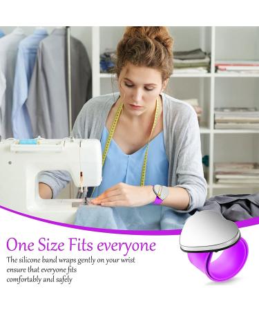 7-Piece Hair Braiding Tools Set with Magnetic Pin Wristband and Stainless Steel Combs - Purple - Buy Online on GoSupps.com