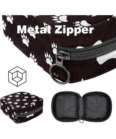 Shop Cute Portable Binding Bags for Women - Menstrual Cup & Pad Storage | Teen Girl Tampon Bags | Black & White Cat Claw Designs - Buy Online on GoSupps.com
