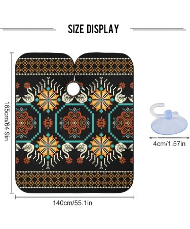 Waterproof Vintage Flower Yellow Barber Cape - Cheetah Haircut Bib for Men & Women | Unisex Hair Cutting Cape (8rp1a - Buy Online on GoSupps.com