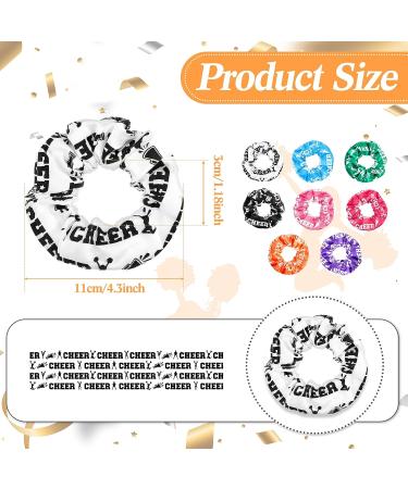 Cheer Scrunchies Bulk - 16 Pcs Cheer Hair Accessories for Girls and Women - Buy Online on GoSupps.com