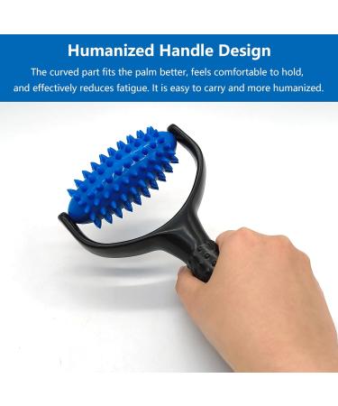XCSJ Massage Roller with Balls & Handle - Ultimate Self-Massage Device for Relaxing Back Shoulders Arms & Legs (Black) | International Shipping Available - Buy Online on GoSupps.com