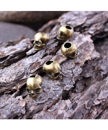 10-Piece Vintage Skull Hair Rings - Unisex Halloween Ponytail Holders & Accessories for Men Women & Kids - Buy Online on GoSupps.com
