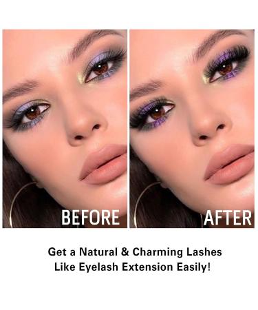 Russian Strip Lashes D Curl Cat Eye | Natural Wispy Fake Lashes Pack - 16 Pairs D2 - Buy Online on GoSupps.com