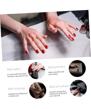 POPETPOP 2 Pcs 13 Storage Rack Nail Grinding Portable Nail Organizers and Storage for Nail Tech Manicure Drill Bit Holder Black Nail Drill Holder Nail Brush Manager Plastic Clean 10.3x9.7cmx2pcs As Shownx2pcs - Buy Online on GoSupps.com