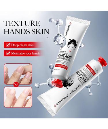 Kojic acid cream kojic acid hand cream kojic acid cream for hands antiaging and even skin tone sun damage and age spots dark spots correction kojic acid - Buy Online on GoSupps.com