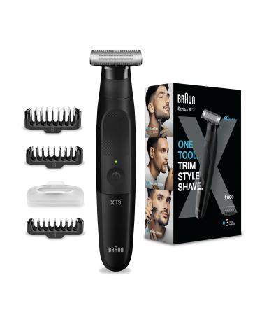 Braun Series X Hybrid Electric Men's Beard Trimmer & Body Shaver 4D Blade SkinShield Waterproof Wireless XT3100