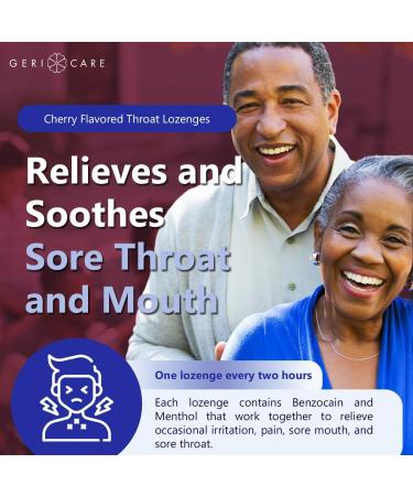 Geri-Tussin Liquid 16 Oz Guaifenesin 100 mg & Sore Throat Relief Lozenges 18 Count Bundle Chest Congestion Expectorant with Benzocaine 15 mg Menthol 3.6 mg Fast Soothing Throat Relief Cold & Flu - Buy Online on GoSupps.com