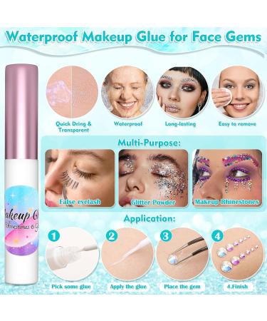 5608Pcs Makeup Rhinestones Set | Flatback Colorful Crystal Gems with Glue | Eye Jewels & Pickup Tools for Face, Eye, Body Makeup, Nail Art & DIY Crafts - Buy Online on GoSupps.com