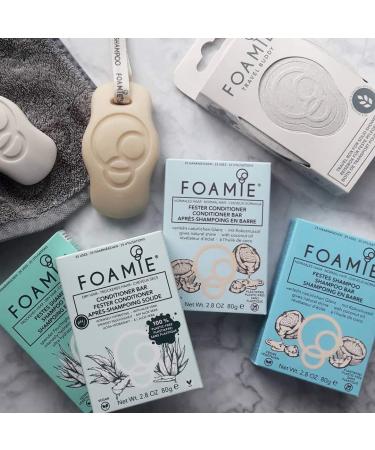Foamie Solid Conditioner for Normal Hair & Curls - Coconut Oil Anti-Frizz 100% Vegan & Plastic-Free 80g - Buy Online on GoSupps.com
