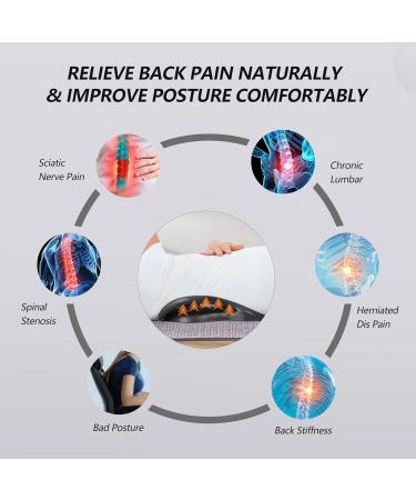 Cozyhealth Back Stretcher - Effective Lower Back Pain Relief & Support | Ideal for Herniated Disc & Scoliosis - Buy Online on GoSupps.com