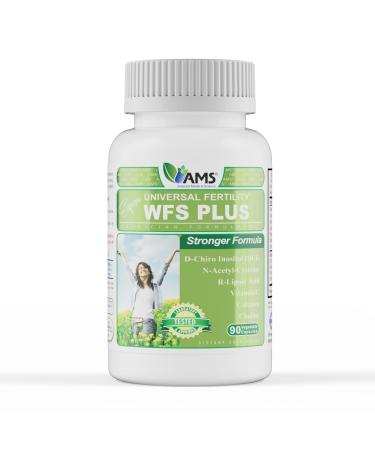 America Medic & Science WFS Plus Fertility Supplements for Women (90 Capsules) Supports Ovulatory Health | Natural Preconception Vitamins Reproductive Aid with D-Chiro Inositol DHA |15-Day Supply. 90 Count (Pack of 1)