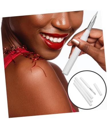 SKISUNO 4pcs Lip Glosses White Eyeshadow Makeup Brush Silicone Brush Silicone Makeup Brush - Buy Online on GoSupps.com