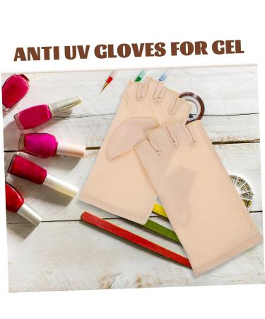 Beavorty 4 Pairs Nail Gloves Uv Gloves for Nails Uv Fingerless Gloves for Driving Uv Protectors Gloves Nail Light Nail Art Gloves Nail Lamp Nail Gel Manicure Light Spandex Miss - Buy Online on GoSupps.com
