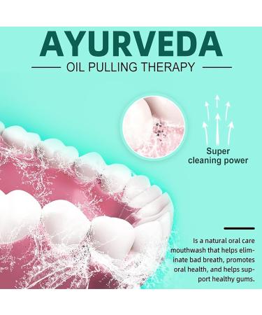 Whitening Oil Mouthwash - Natural Ayurvedic Coconut Peppermint Oil for Teeth Whitening | 237ml - Buy Online on GoSupps.com