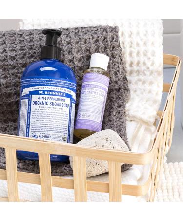 Dr. Bronner's Pure-Castile Liquid Soap Variety Pack - Peppermint, Lavender, Tea Tree, Eucalyptus, Almond, Baby Unscented - 18-in-1 Organic Oils - Face, Body, Hair, Laundry, Pets, Dishes - 4 oz, 6 Count - Buy Online on GoSupps.com