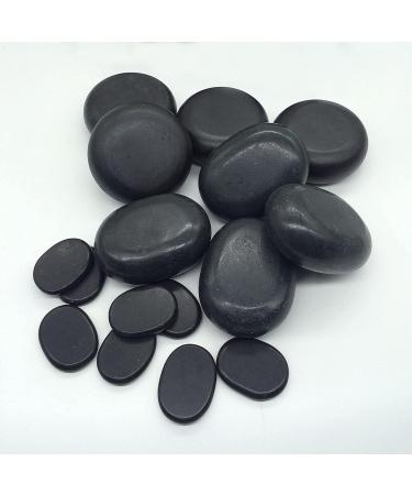 OKSANO 16-Piece Basalt Massage Stone Set | Ideal for Spas Massage Therapy & Relaxation - International Shipping Available - Buy Online on GoSupps.com