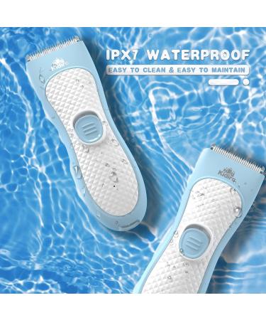 Quiet Baby Hair Clippers - Rechargeable, Waterproof Trimmer for Kids with Autism - Ceramic Blade Haircut Kit - Buy Online on GoSupps.com
