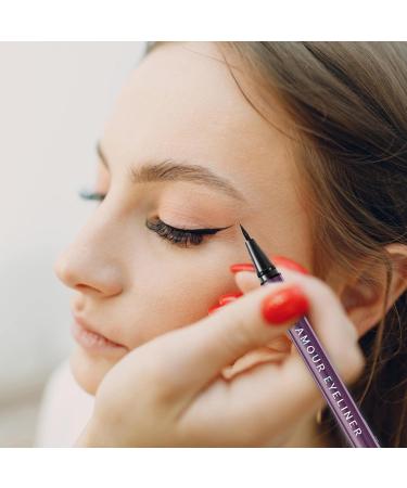 Liquid Eye Liners for Women | Waterproof Eye Cosmetics with Fine Tip Portable Black Eye Liners for Beginners Long Wear Fast Drying Eye Makeup for Travel - Buy Online on GoSupps.com
