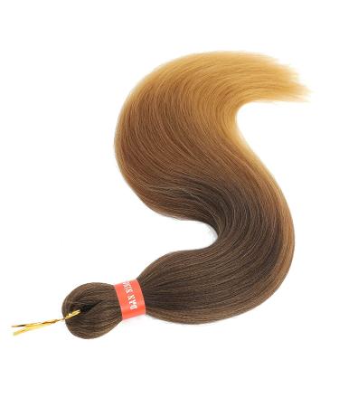 Ombre Pre-Stretched Braiding Hair - 24 Inch Yaki Texture Extensions (Pack of 8, 43027) | Itch-Free Crochet Twists - Buy Online on GoSupps.com