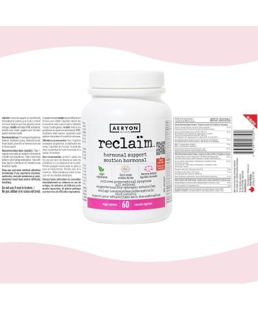 Reclaim Hormonal Support - Best Hormone Balance Supplements for Women | Healthy Estrogen Metabolism & PMS Relief | Turmeric & Lion's Mane Extract - 60 Day Supply - Buy Online on GoSupps.com