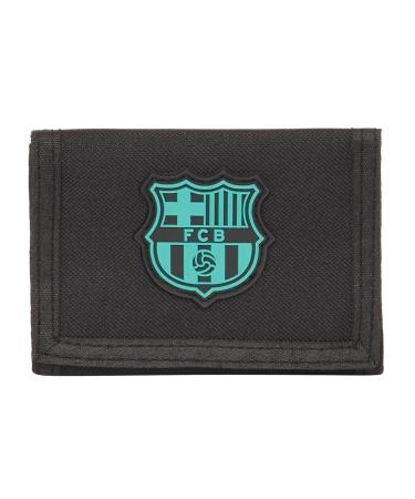 Safta F.C.Barcelona 3rd team money exchange with headboard wallet wallet comfortable and versatile quality and resistance 12.5 x 9.5 cm black black est ndar casual