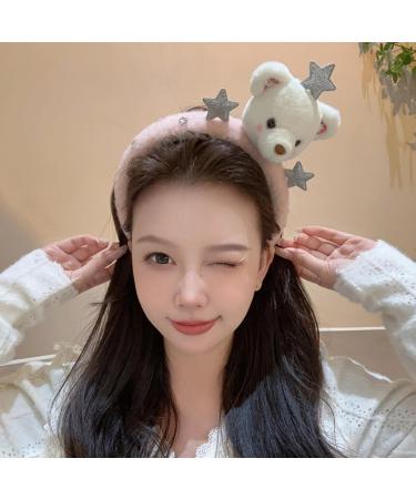 amangul Cute Stuffed Bear Shape Hairband Women Spa Wash Face Makeup Skincare Headband for Photography Halloween Hairband(Green) - Buy Online on GoSupps.com