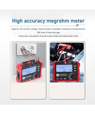 Boost Your Efficiency with The HT5203 Insulation Resistance Tester Multimeter - Sophisticated Tool for Megger Megohmmeter Perfect for Complete Insulation Analysis and Measurements - Buy Online on GoSupps.com