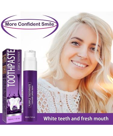 Purple Teeth Whitening Gel for Sensitive Teeth - Reduce Yellow Stains and Stop Tooth Sensitivity - Buy Online on GoSupps.com