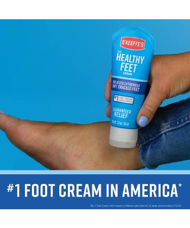 O'Keeffe's Healthy Feet Foot Cream 3oz Tube + Night Treatment Combo Pack - Buy Online on GoSupps.com