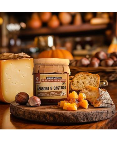  Quinta de Jugais Pumpkin and chestnut jam 180 g perfect with cheese unique taste | Accompaniment for cheese board traditional Portuguese jam - Buy Online on GoSupps.com