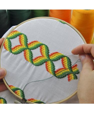 Caydo 12-Piece 6 Inch Bamboo Embroidery Hoops Set for Cross Stitch and Needlecraft - Buy Online on GoSupps.com