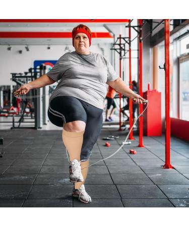 Shop Compression Stockings for Thick Calves | Optimal Fit & Comfort for Travel & Sports | Unisex XXL Support Stockings - Buy Online on GoSupps.com