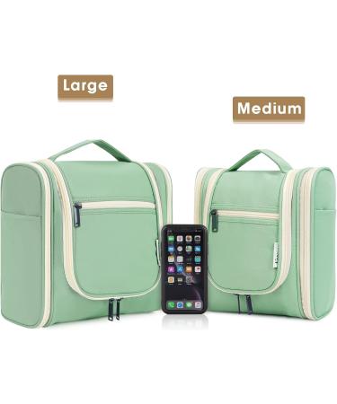 Travel Hanging Toiletry Wash Bag Makeup Cosmetic Organizer for Women (Spring Green (Large)) - Buy Online on GoSupps.com